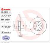 Jeu de 2 disques de frein BREMBO - 08.A915.11