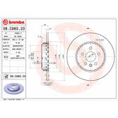 Jeu de 2 disques de frein BREMBO - 08.C983.23