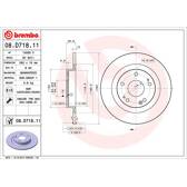 Jeu de 2 disques de frein BREMBO - 08.D718.11