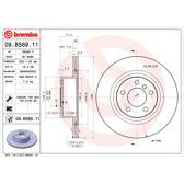 Jeu de 2 disques de frein BREMBO - 09.B569.11