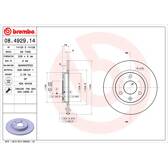 Jeu de 2 disques de frein BREMBO - 08.4929.14