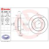 Jeu de 2 disques de frein BREMBO - 08.5266.10