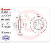 Jeu de 2 disques de frein BREMBO - 08.9606.11