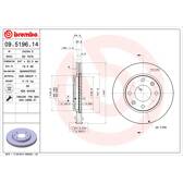Jeu de 2 disques de frein BREMBO - 09.5196.11