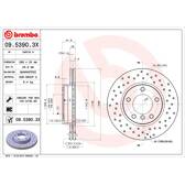 Jeu de 2 disques de frein BREMBO - 09.5390.3X