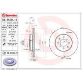 Jeu de 2 disques de frein BREMBO - 09.5509.11