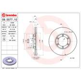 Jeu de 2 disques de frein BREMBO - 09.5577.10