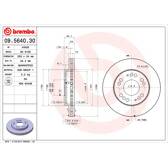 Jeu de 2 disques de frein BREMBO - 09.5640.30