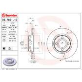 Jeu de 2 disques de frein BREMBO - 09.7821.10