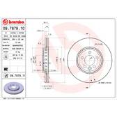 Jeu de 2 disques de frein BREMBO - 09.7879.11
