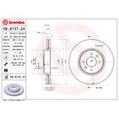 Jeu de 2 disques de frein BREMBO - 09.8137.21