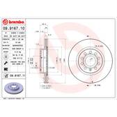 Jeu de 2 disques de frein BREMBO - 09.9167.11