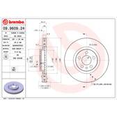 Jeu de 2 disques de frein BREMBO - 09.9609.24