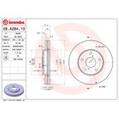 Jeu de 2 disques de frein BREMBO - 09.A284.10