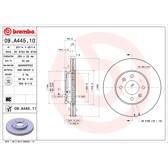 Jeu de 2 disques de frein BREMBO - 09.A445.11