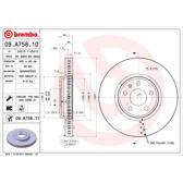 Disque de frein (à l'unité) BREMBO - 09.A758.11