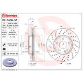 Jeu de 2 disques de frein BREMBO - 09.B436.51