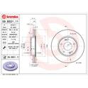 Jeu de 2 disques de frein BREMBO - 09.B551.11