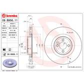 Disque de frein (à l'unité) BREMBO - 09.B956.11