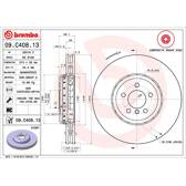 Disque de frein (à l'unité) BREMBO - 09.C408.13