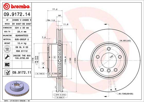 Brake disc set (2)