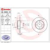 Brake disc set (2) BREMBO - 08.3636.10