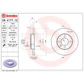 Brake disc set (2) BREMBO - 08.4177.10