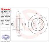Brake disc set (2) BREMBO - 08.4994.10