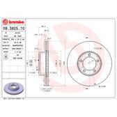 Brake disc set (2) BREMBO - 09.3825.10