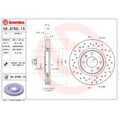 Brake disc set (2) BREMBO - 09.8760.1X