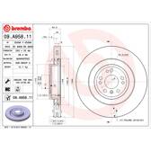 Brake disc (per unit) BREMBO - 09.A958.11