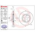 Brake disc set (2) BREMBO - 09.D414.11