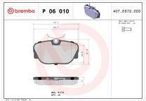 Front brake pad set
