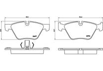 Front brake pad set