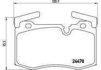 Front brake pad set