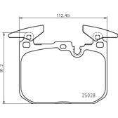 Front brake pad set BREMBO - P 06 098