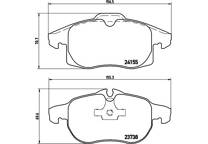 Front brake pad set