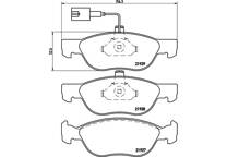 Front brake pad set