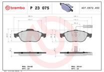Front brake pad set