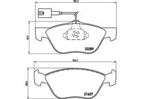 Front brake pad set