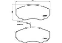 Front brake pad set