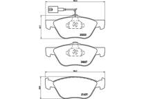 Front brake pad set