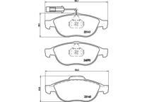 Front brake pad set