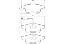 Front brake pad set