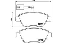 Front brake pad set