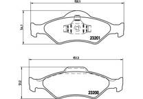 Front brake pad set