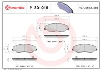Front brake pad set