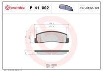 Front brake pad set