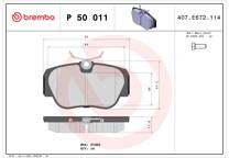 Front brake pad set