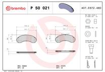 Front brake pad set
